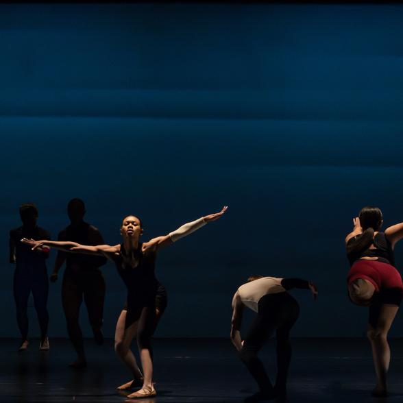 Rider Dance students performing on stage