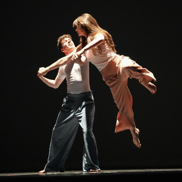 Rider Dance students performing on stage