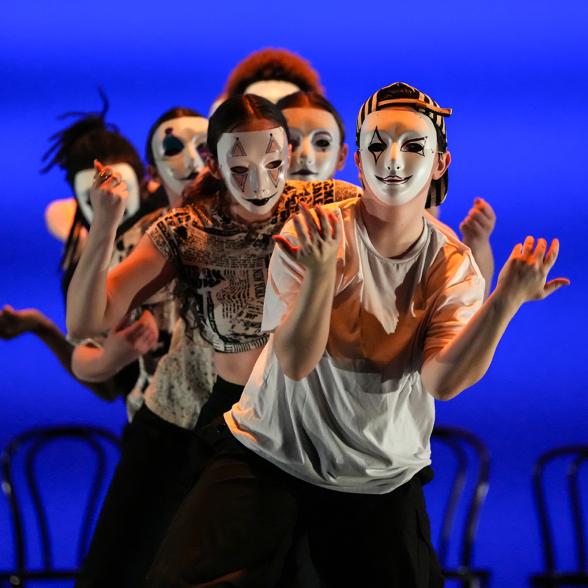 Rider Dance students performing on stage