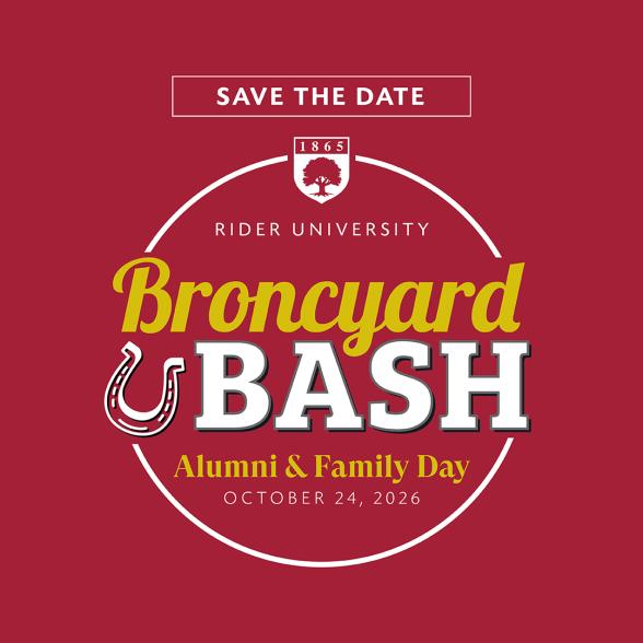 Save the Date: Rider University Broncyard Bash Alumni & Family Day, October 24, 2026