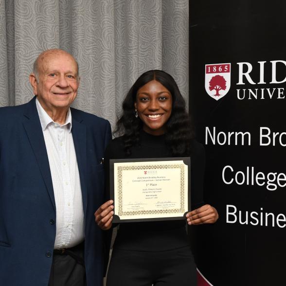 Norm Brodsky and Jayla Armani Swann