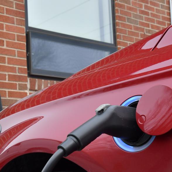 Rider's electric vehicle charging station