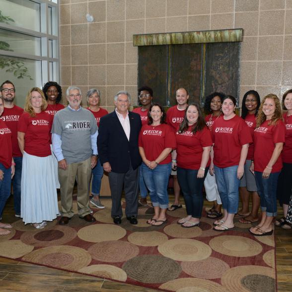 Students in Rider's educational leadership doctoral program