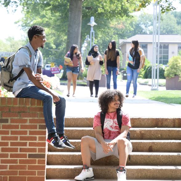 Students on campus