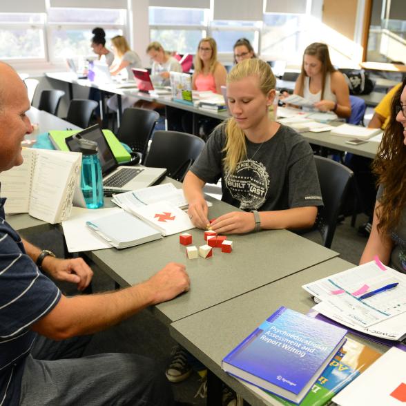 Dr. Stefan Dombrowski teaches class