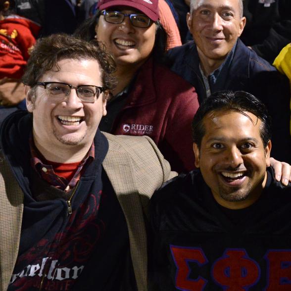 Tony Whalen'97 in a photo from Homecoming 2017. 