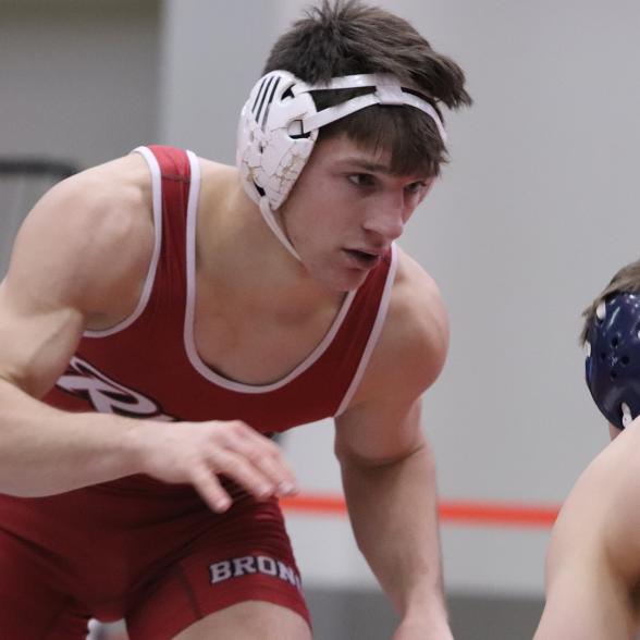 Wrestlers square up