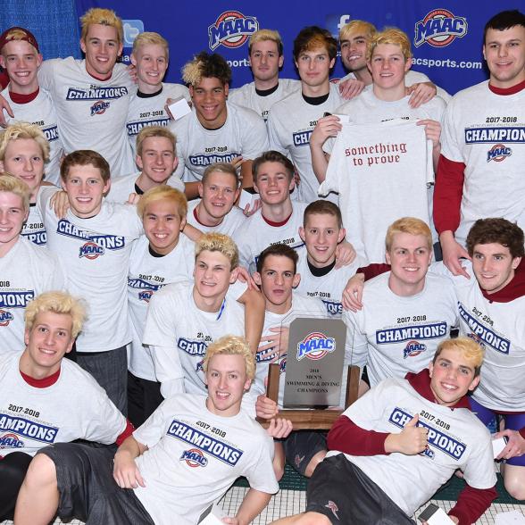 Men's swimming and diving team takes home 7th straight MAAC 