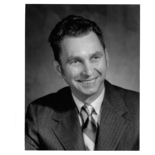 A photo of Rider Professor Willard E. Lally from the 1960s