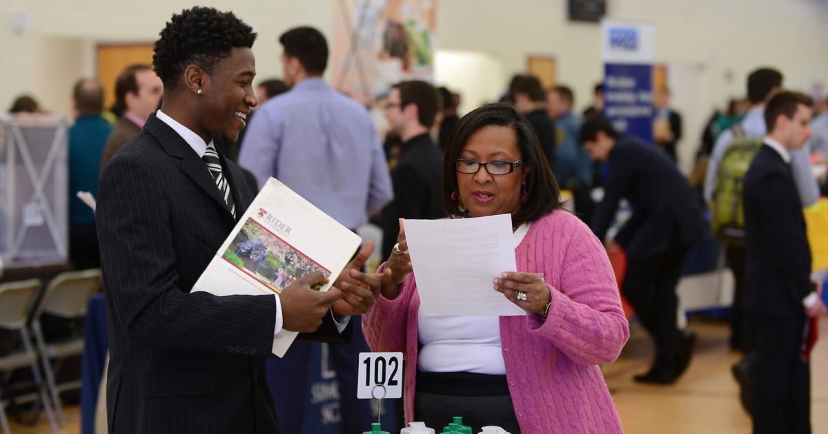 Students benefit from three spring career fairs at Rider Rider University