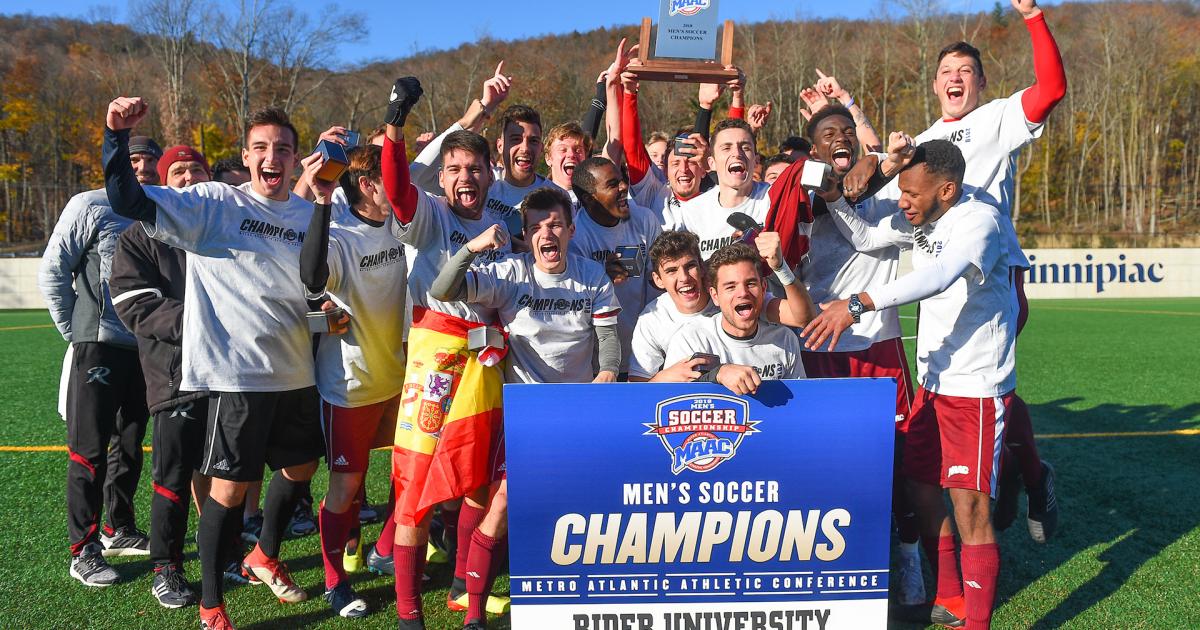 Men's soccer wins third MAAC Championship in four years Rider University