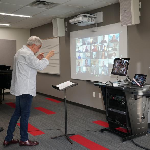 James Jordan teaching a remote class