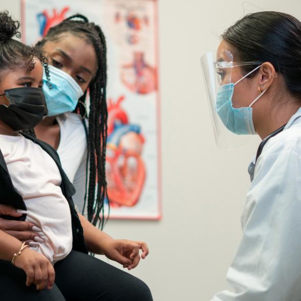 Nurse with patients