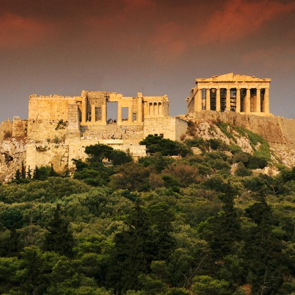 The Parthenon in Greece