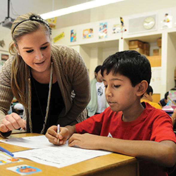 Teacher and student