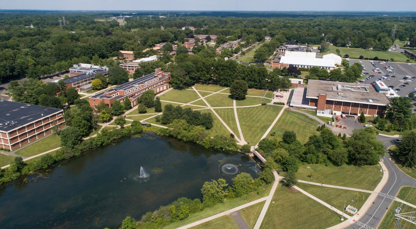 Aerial picture of Rider Campus