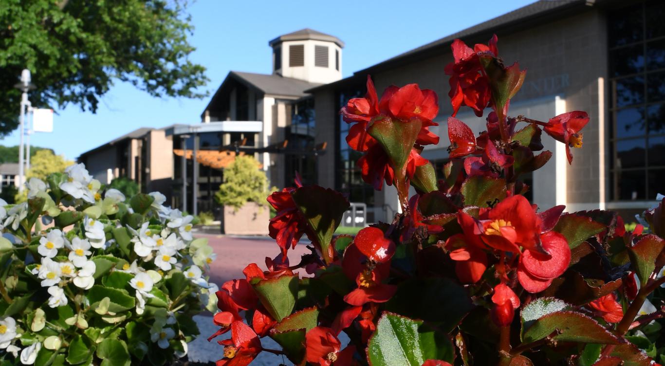 Rider campus building in summer