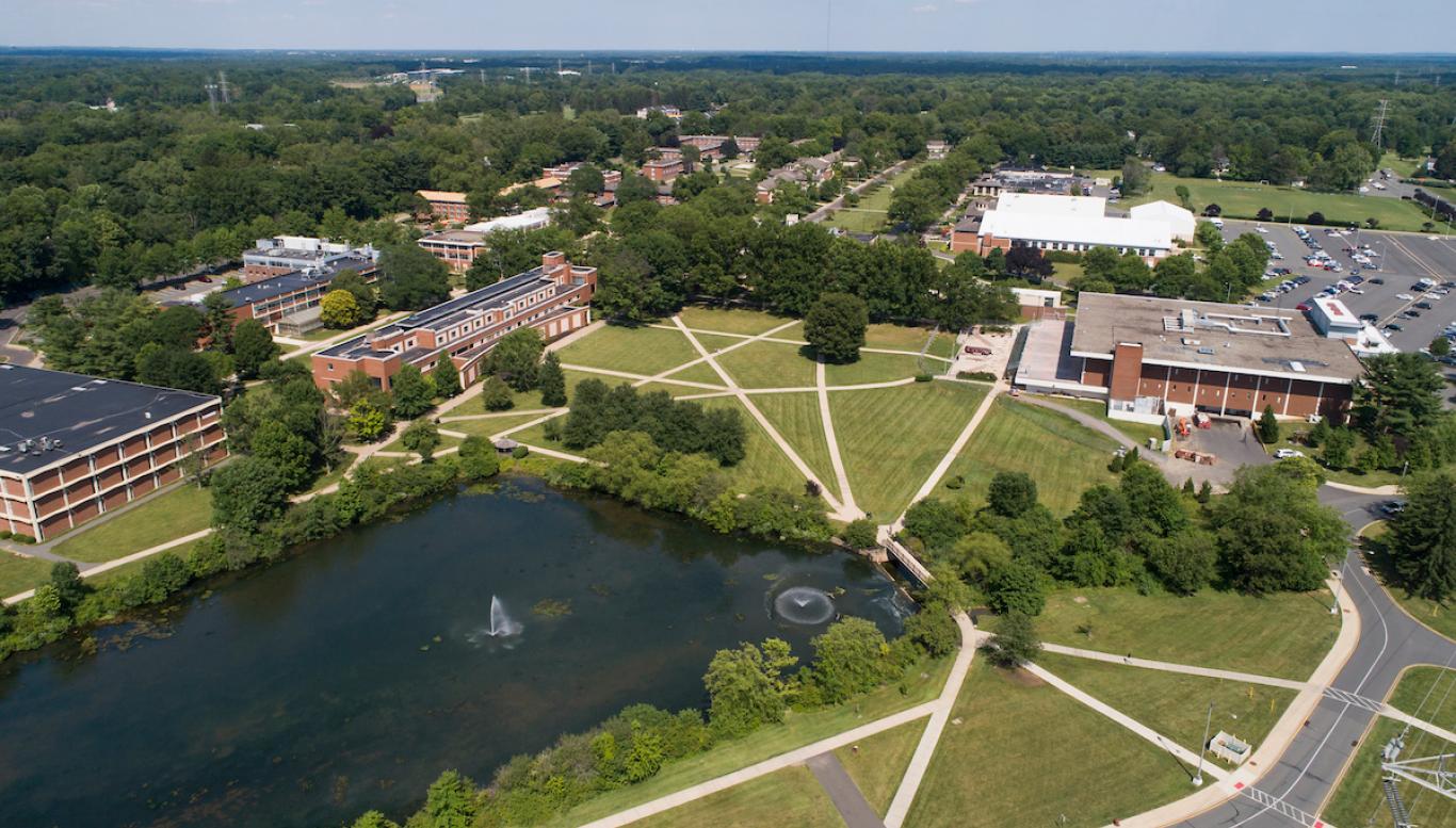 Aerial picture of Rider Campus