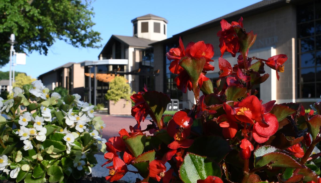 Rider campus building in summer