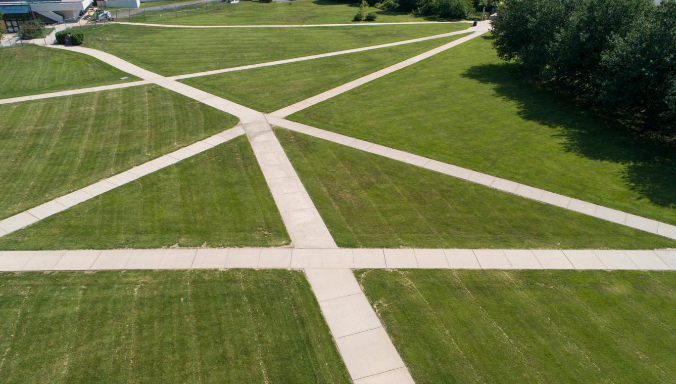 Paths on Campus green
