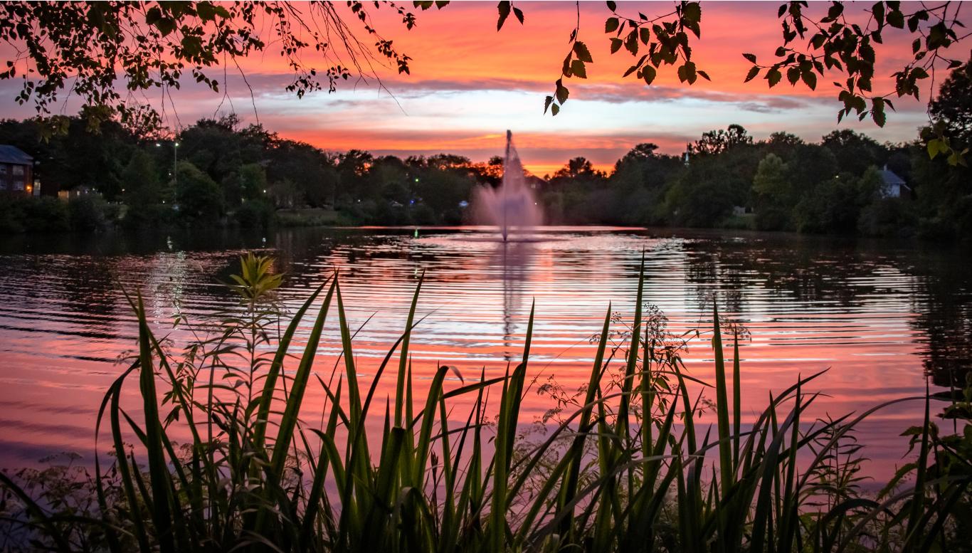 Sunset over Centennial Lake