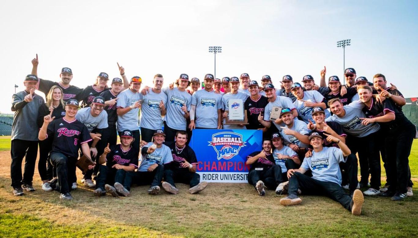Rider men's baseball team wins 2023 MAAC Championship