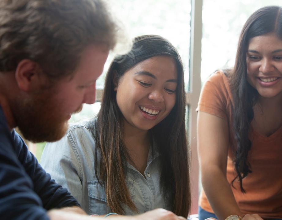 Students studying together