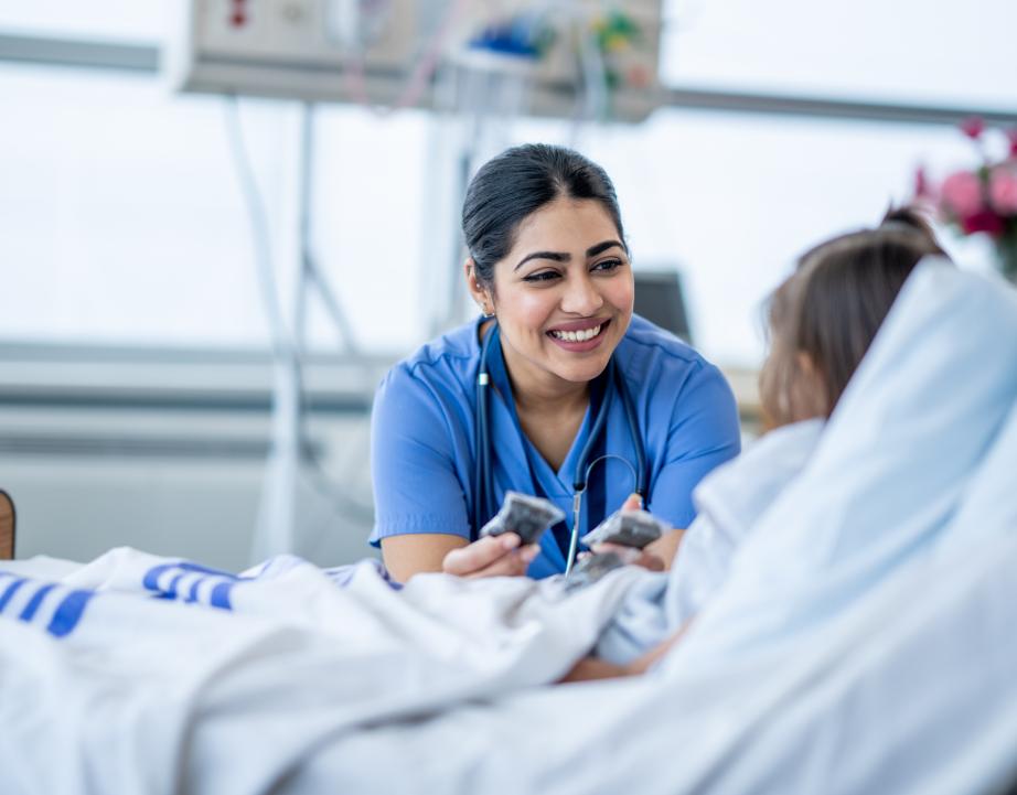 nurse and patient