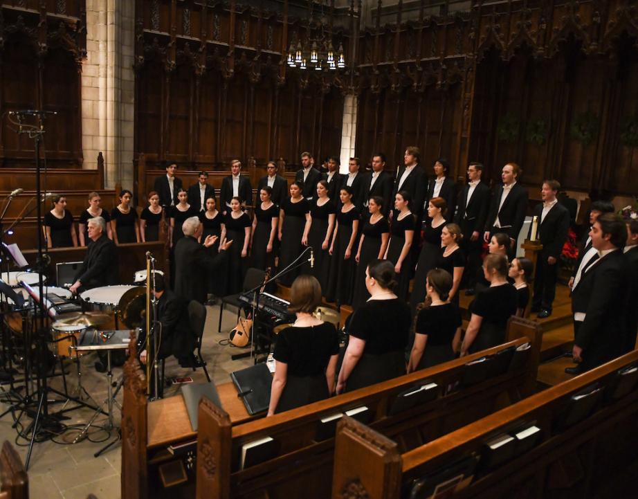 James Jordan conducting choir