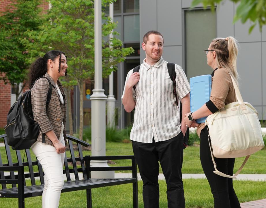 Graduate students connect on campus