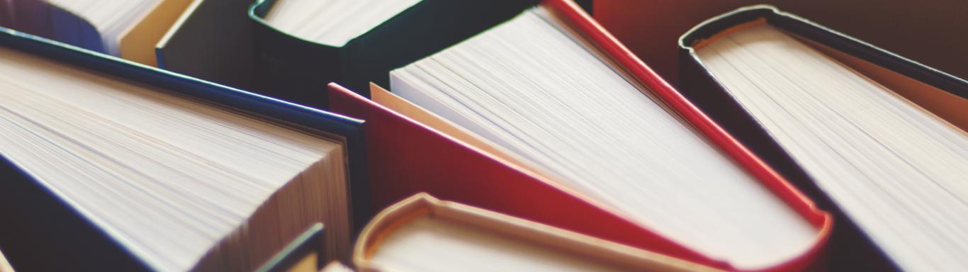 Books on table