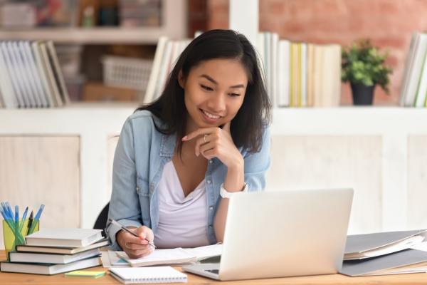 Young woman on laptop