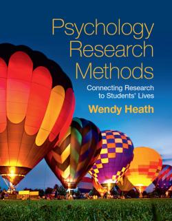 Psychology Research Methods textbook cover image