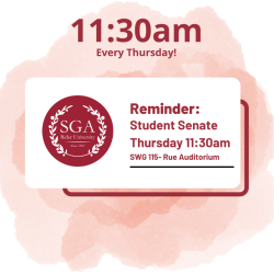 Student Senate Reminder