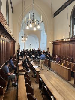 Choral Institute students rehearse