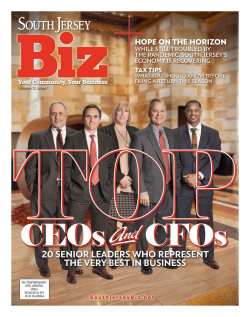 South Jersey Biz magazine cover