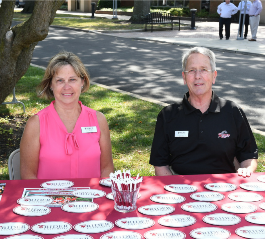 Parents show their support by volunteering