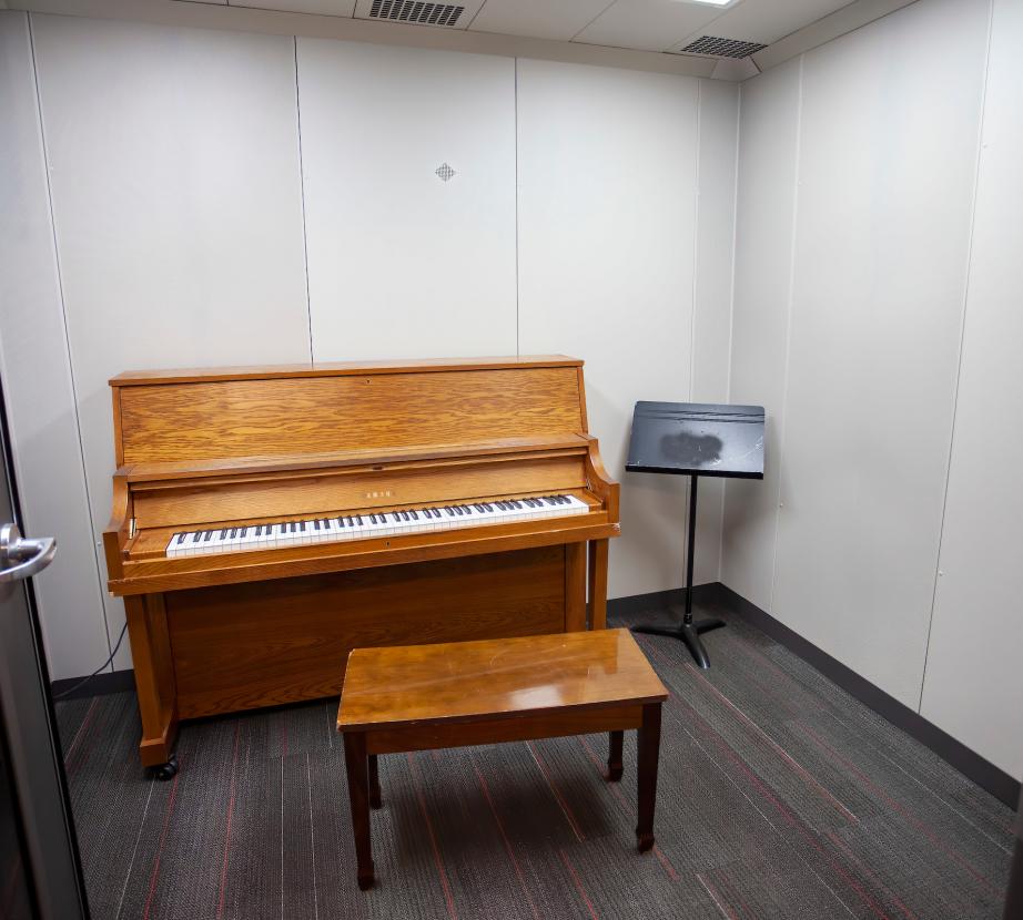 New Wenger practice room in Gill Chapel