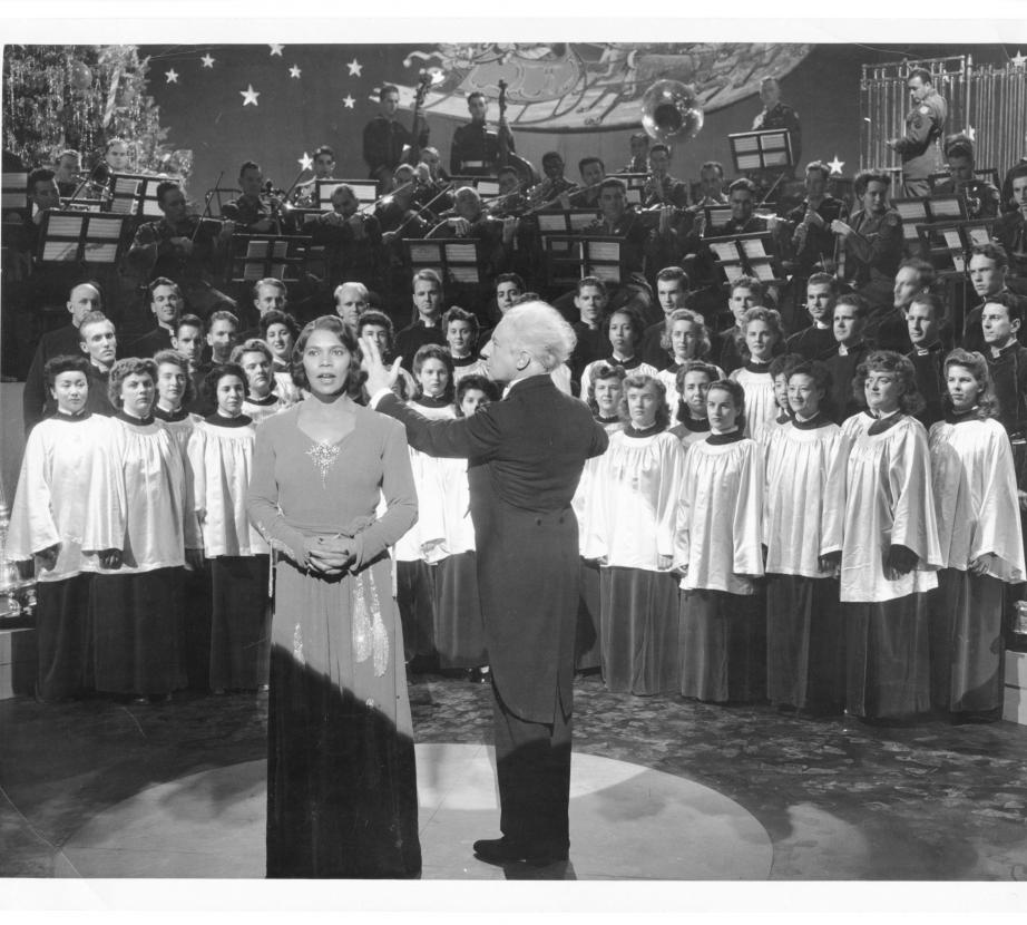 Westminster Choir sings with Marian Anderson