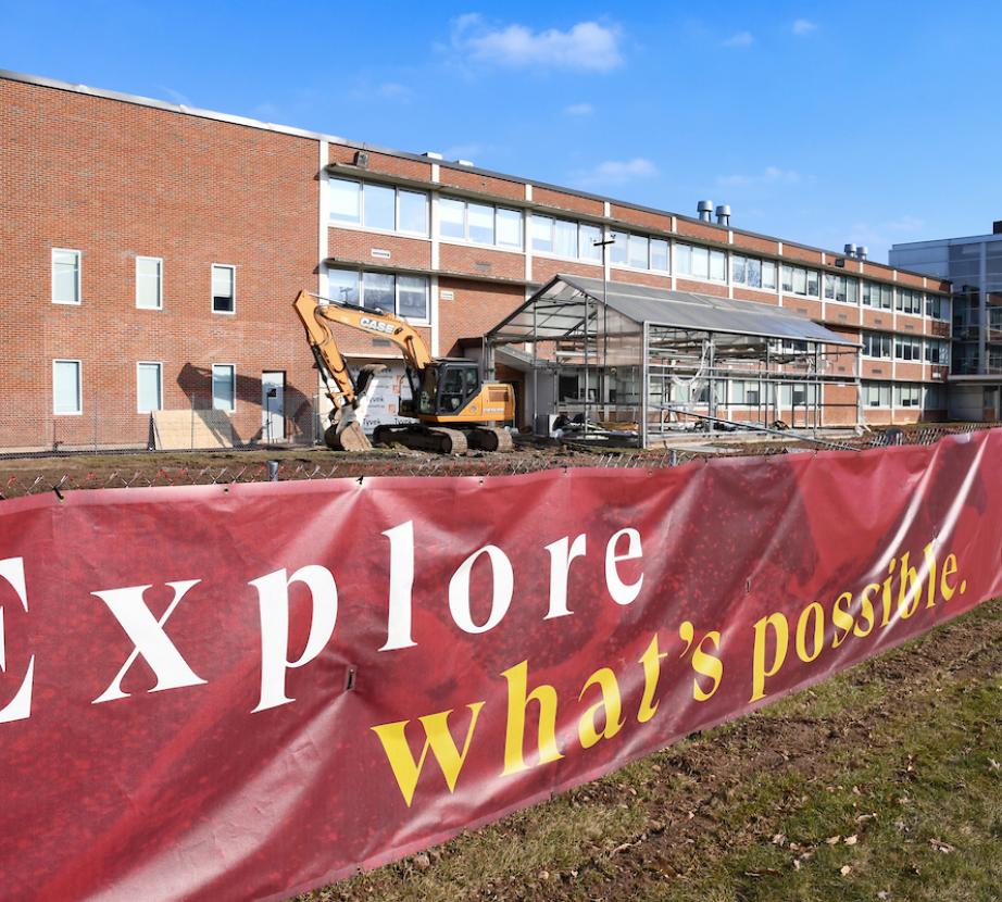 Science building under construction