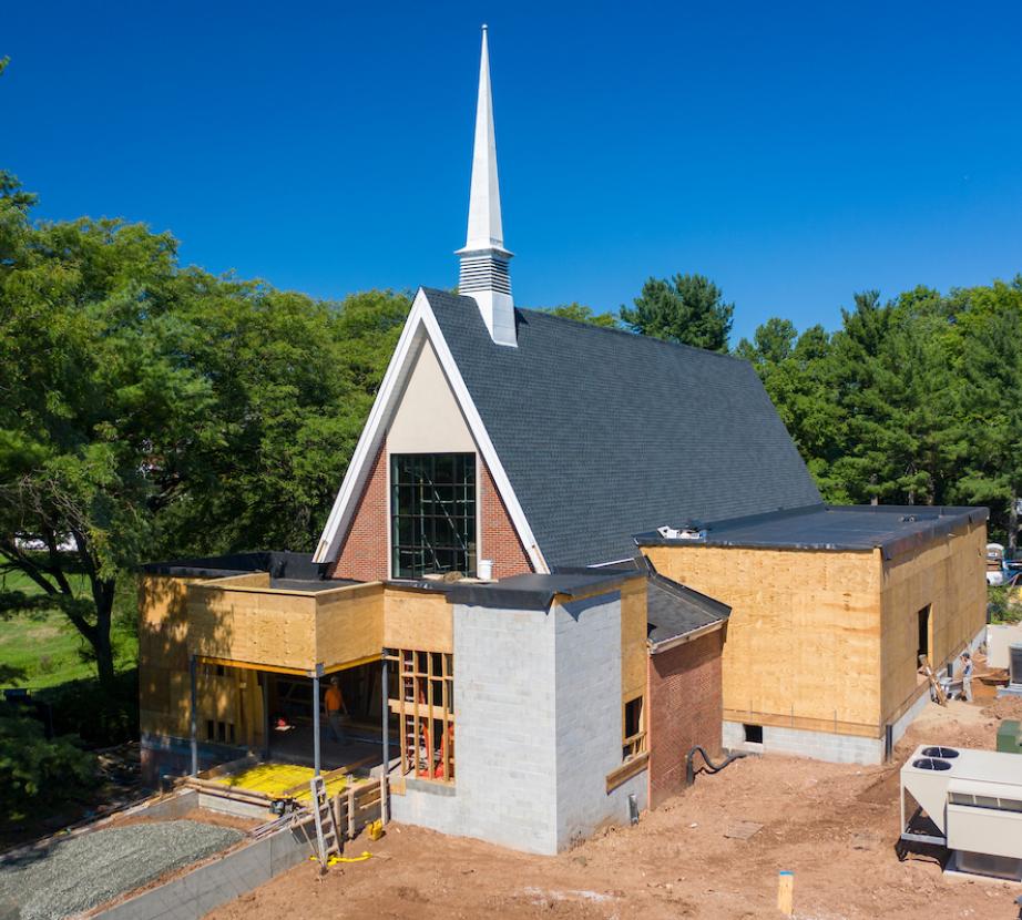 Gill Chapel under construction