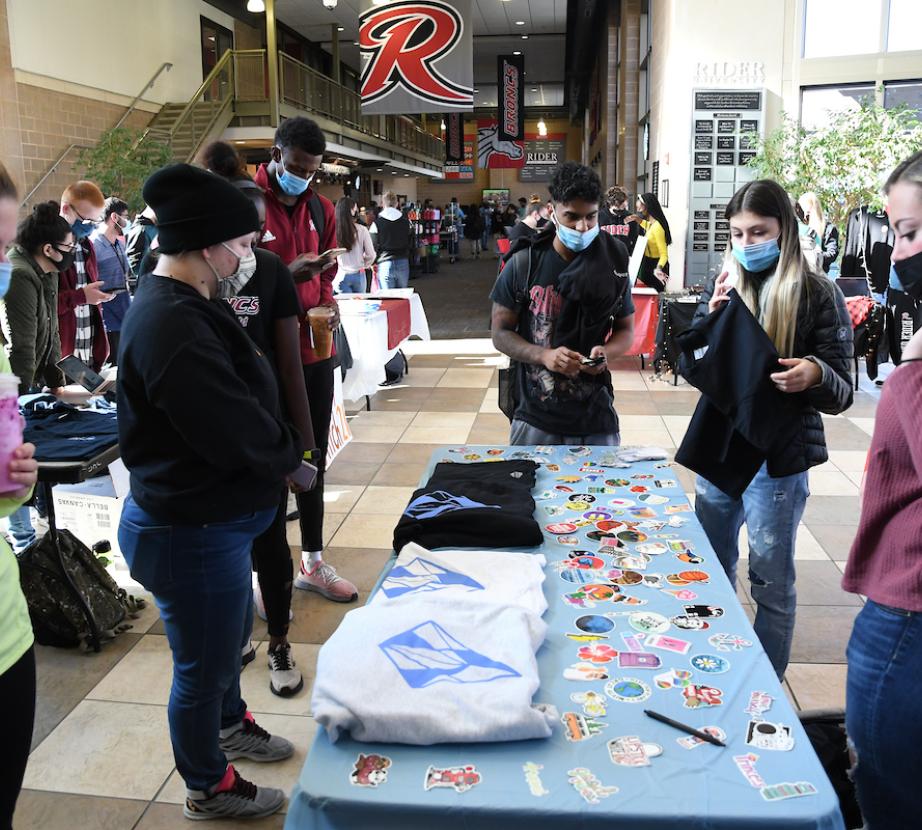 Students sell their products at the Business in Action Market Fair