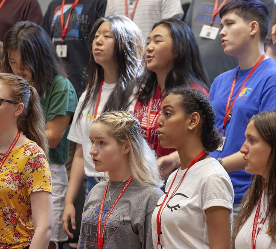 Vocal Institute students rehearse 