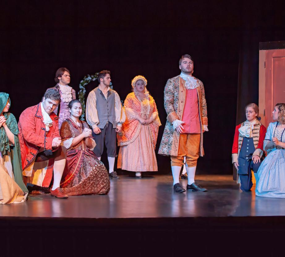 A scene from Westminster Opera Theater's Le nozze di Figaro