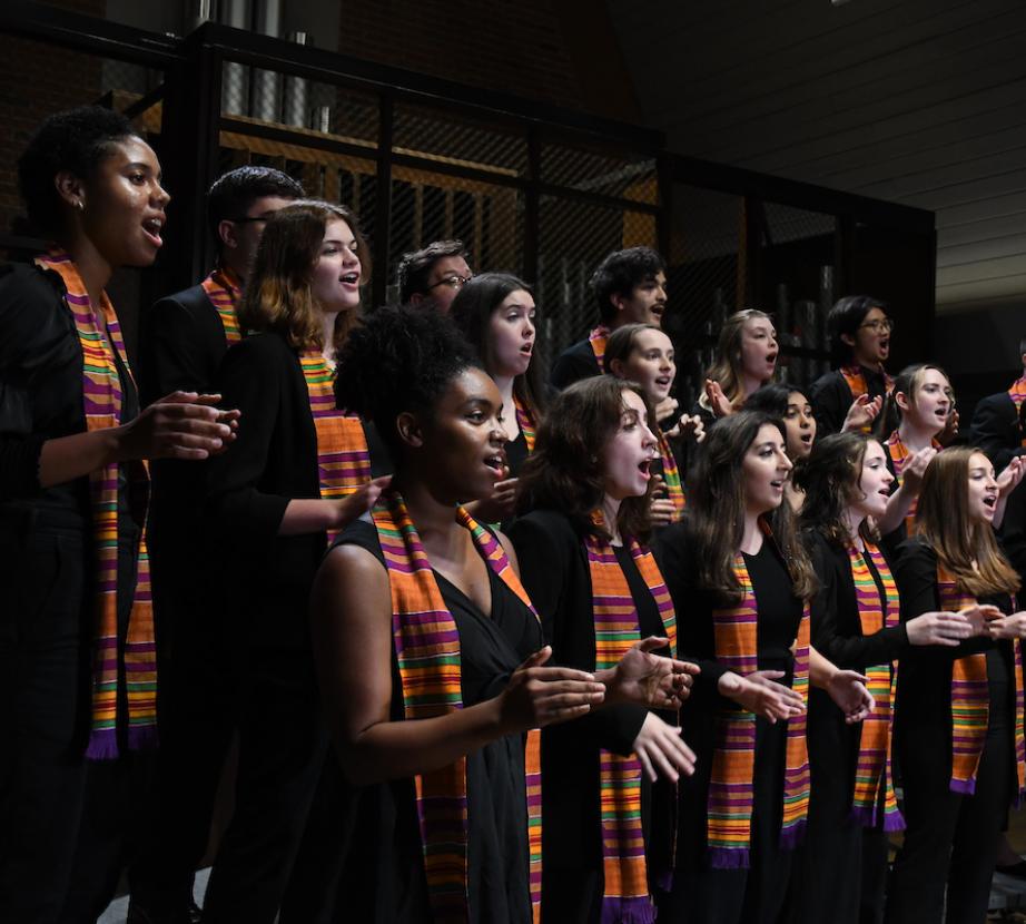 A performance by the Westminster Jubilee Singers