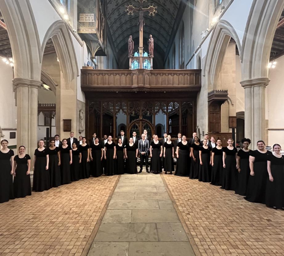 Choral Institute group photo in church
