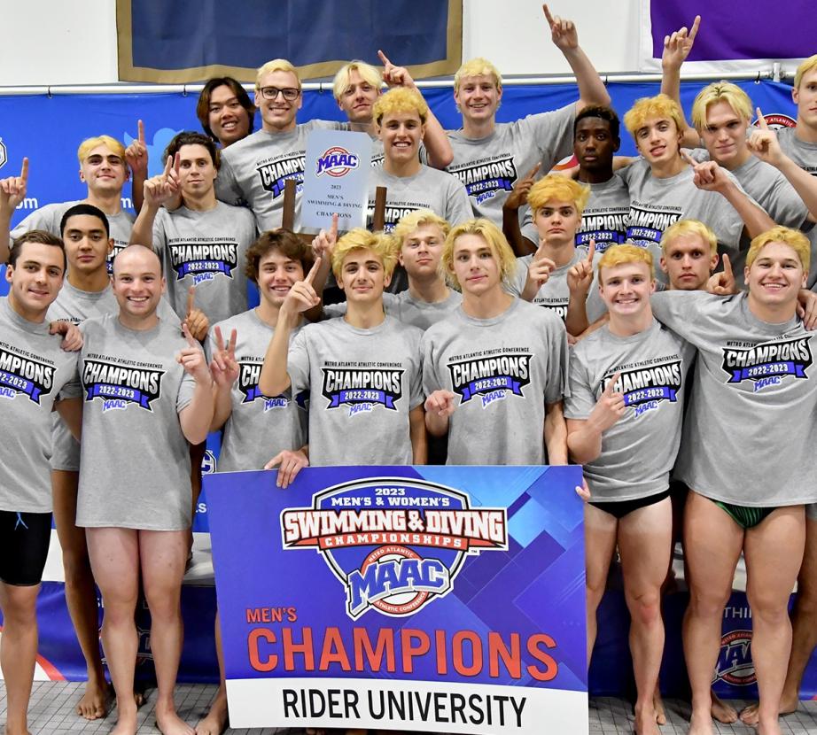 Men's swimming and diving team win MAAC championship