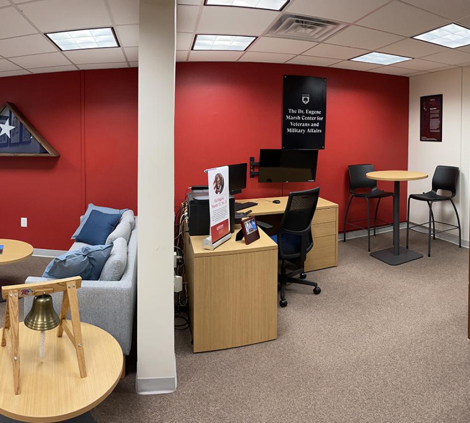 Panoramic view of Veterans affairs lounge