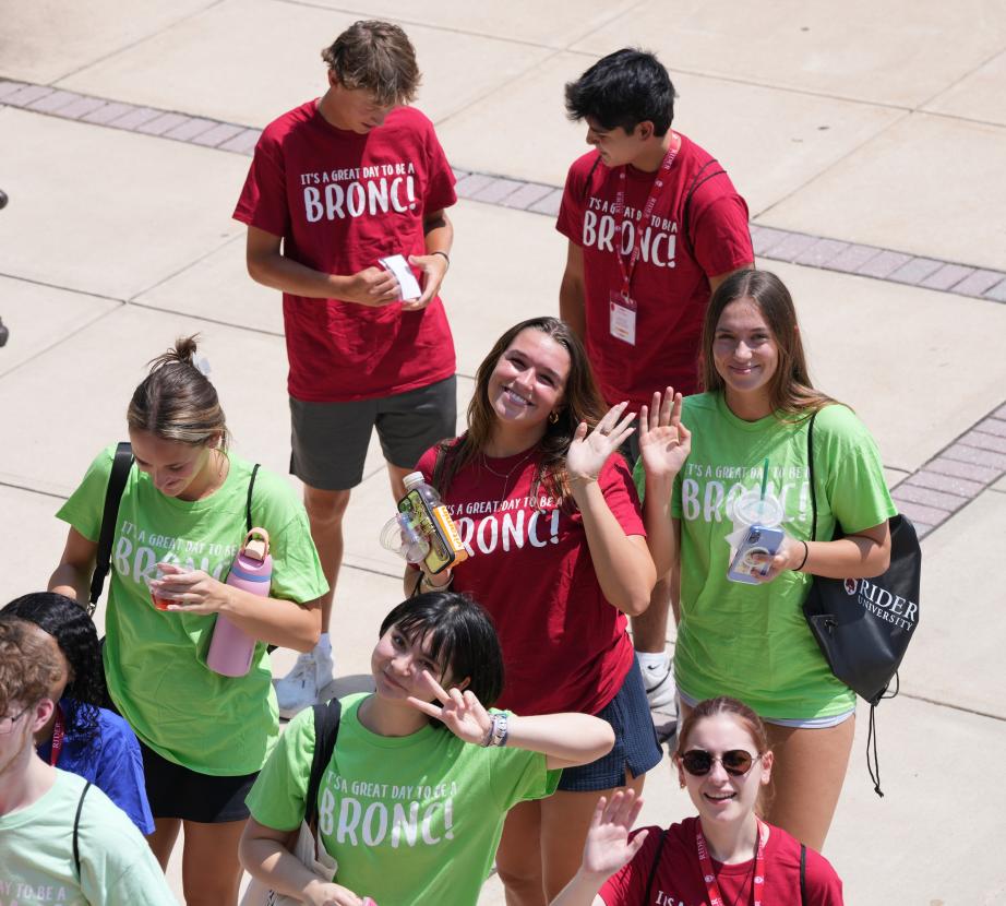 Group of students at orientation