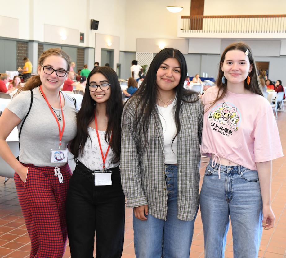 Group of students at orientation